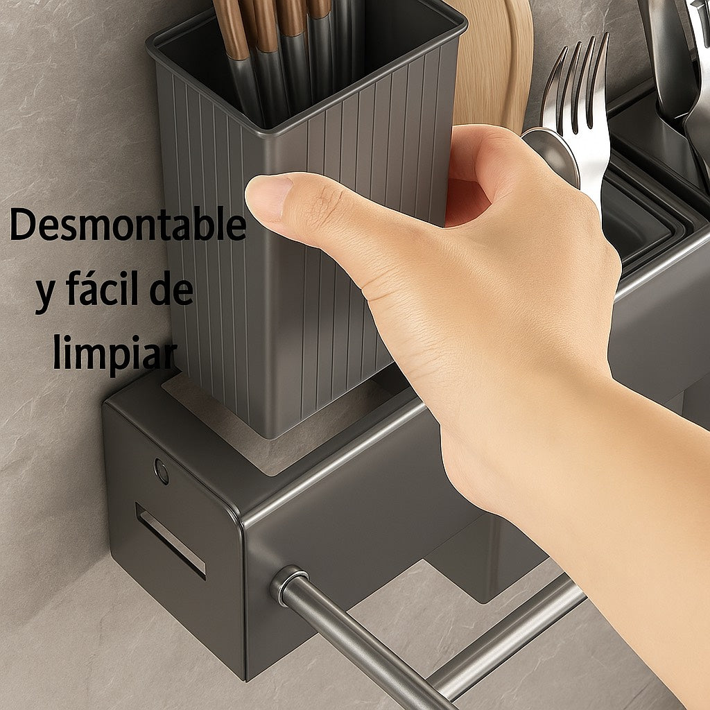 🍴 Organizador de Cocina Multifuncional de Pared 🍴