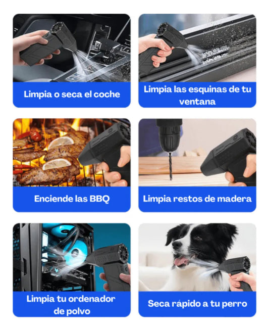 Soplador Eléctrico de Alta Potencia – 130.000 RPM ⚡